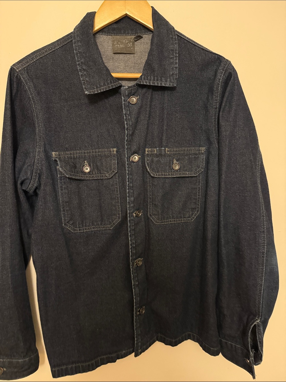 Naked & Famous Denim Dark Indigo Workshirt Jacket